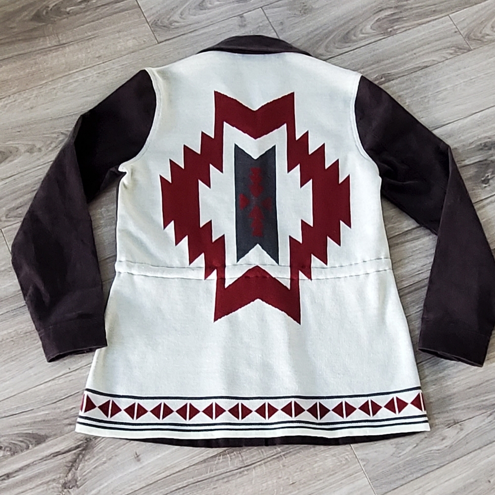 Cruel Denim Western Equestrian Cordoroy/Sweater Shacket Waist Brown, Small, NWT - Picture 7 of 16